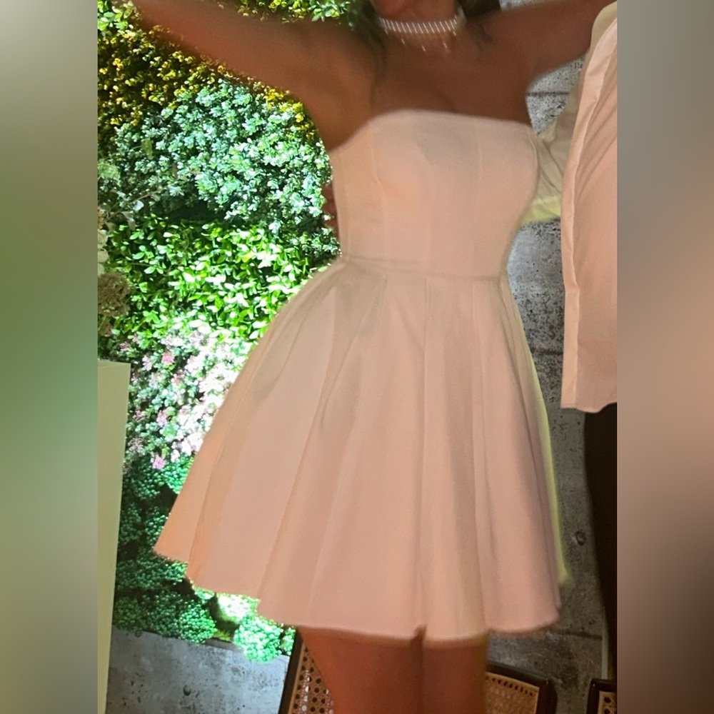 House of CB Strapless White Wedding Dress